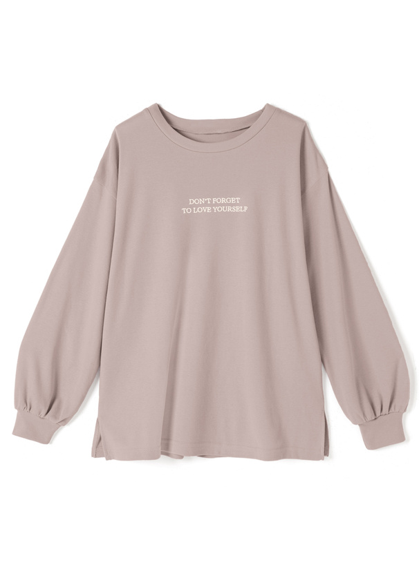 フロント刺繍ロゴロンT