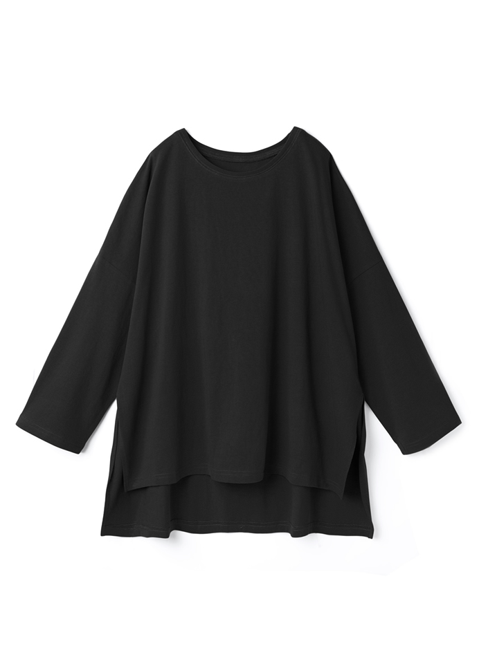 BIGシルエットサイドスリットロンT
