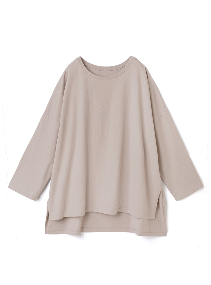 BIGシルエットサイドスリットロンT