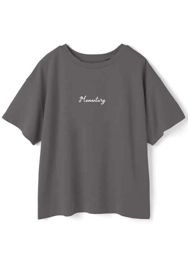 バックイラストロゴプリントTシャツ