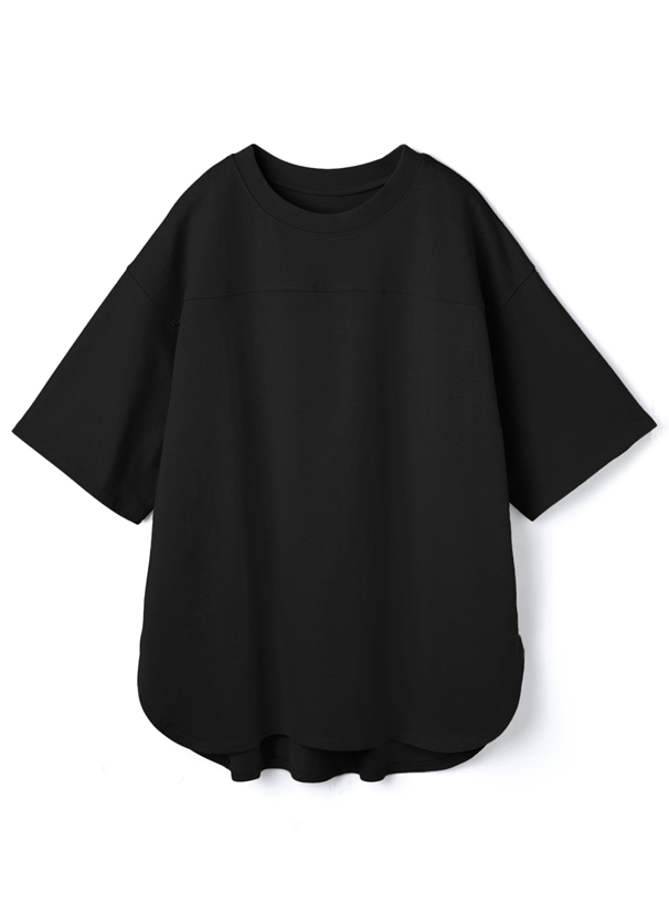 ラウンドヘムTシャツ