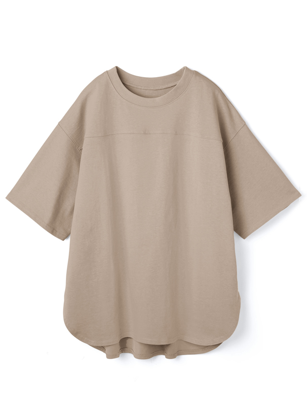 ラウンドヘムTシャツ