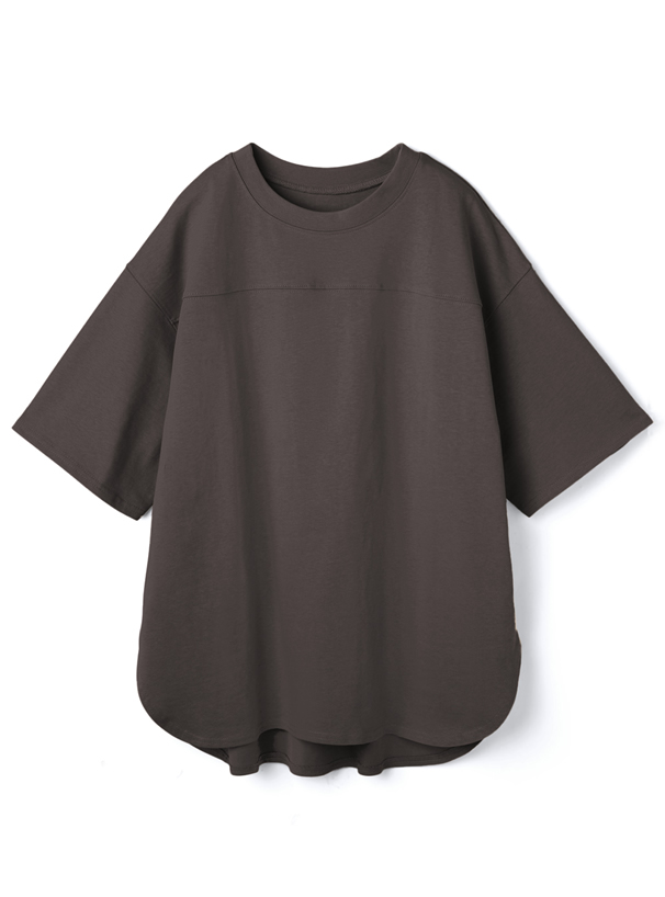 ラウンドヘムTシャツ