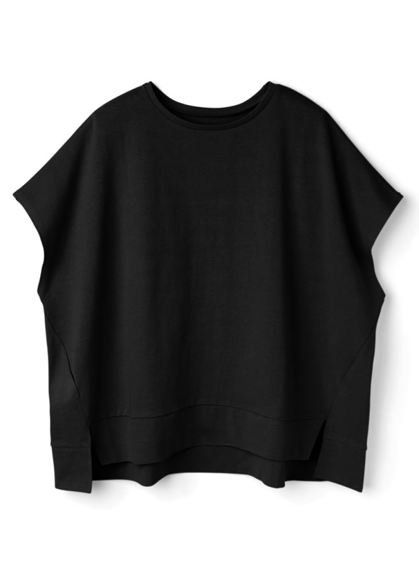 コットンフレンチスリーブワイドTシャツ