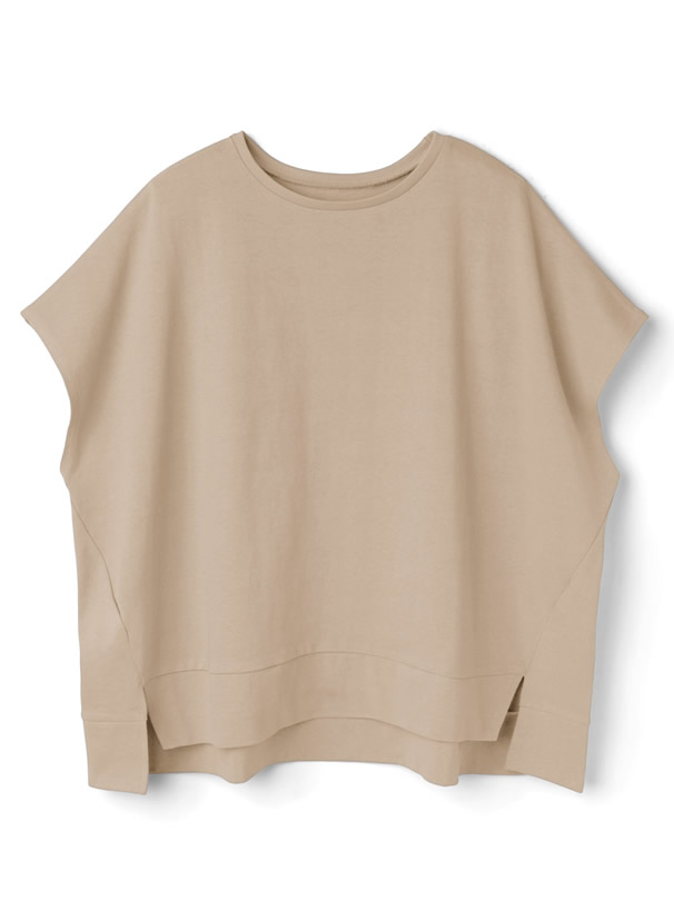 コットンフレンチスリーブワイドTシャツ