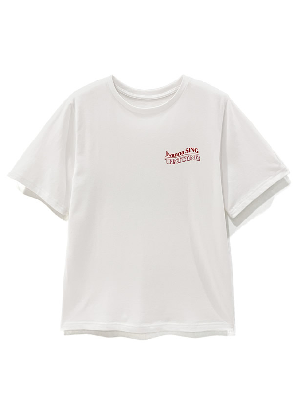 ウェーブロゴプリントTシャツ