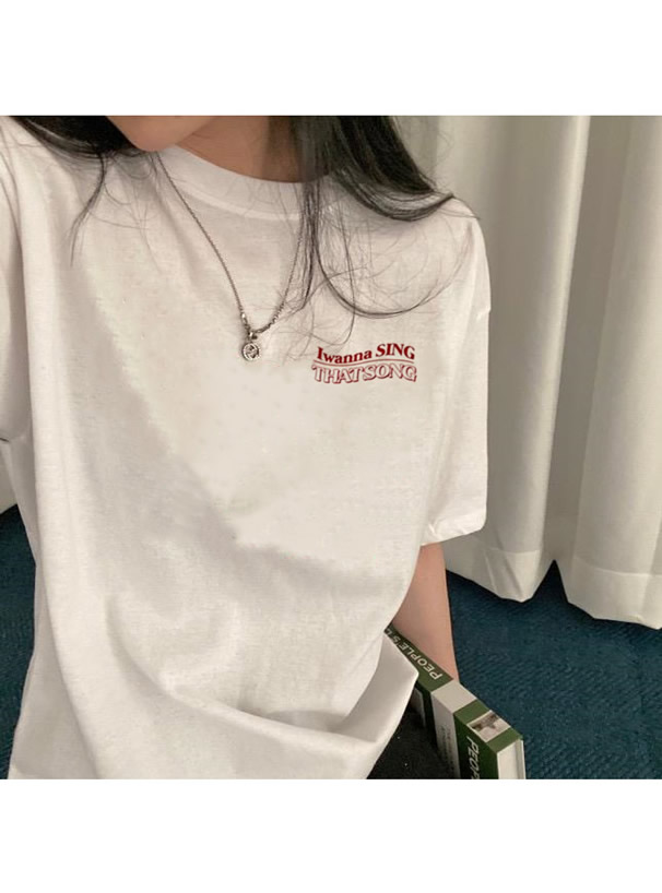 ウェーブロゴプリントTシャツ