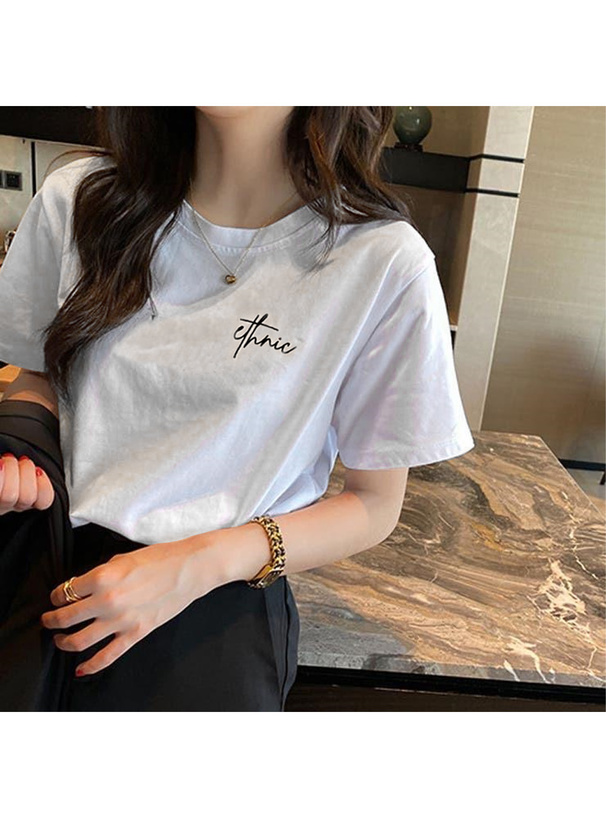 ロゴ刺繍Tシャツ[ze722] レディースファッション通販のグレイル(GRL)【公式】