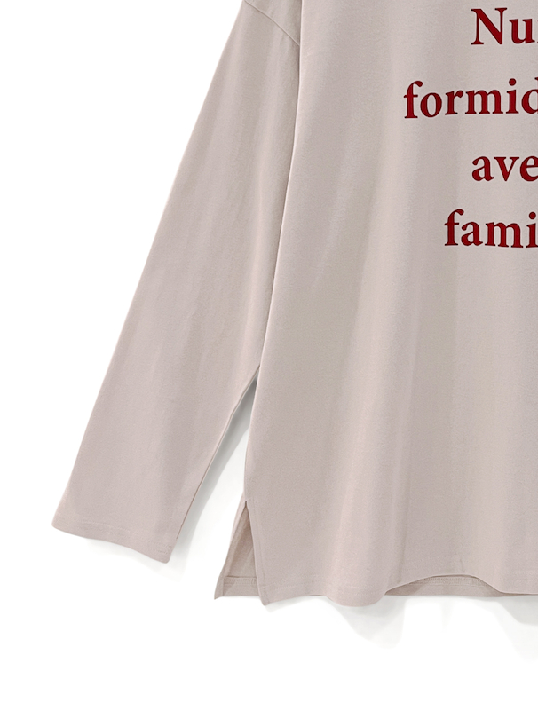 ロゴプリントサイドスリットロングtシャツ Ze730 レディースファッション通販のグレイル Grl 公式