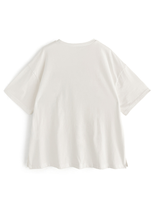 タグポケットサイドスリットTシャツ[ze819] | レディースファッション 