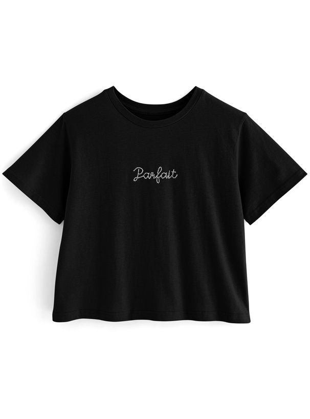 ビジューロゴTシャツ[ze820] | レディースファッション通販のグレイル ...