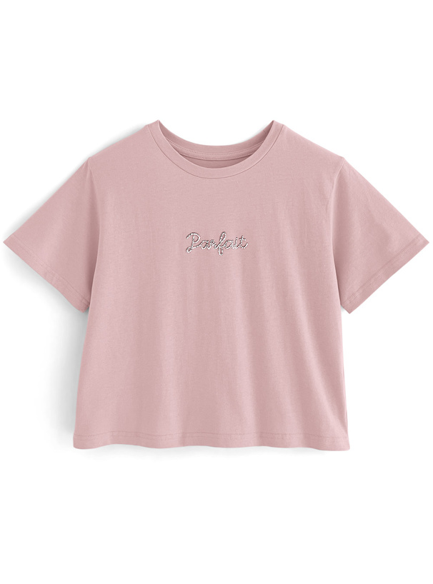 ビジューロゴTシャツ[ze820] | レディースファッション通販のグレイル