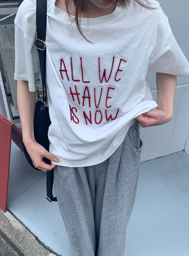 ロゴ刺繍ジャカードTシャツ[ze901] | レディースファッション