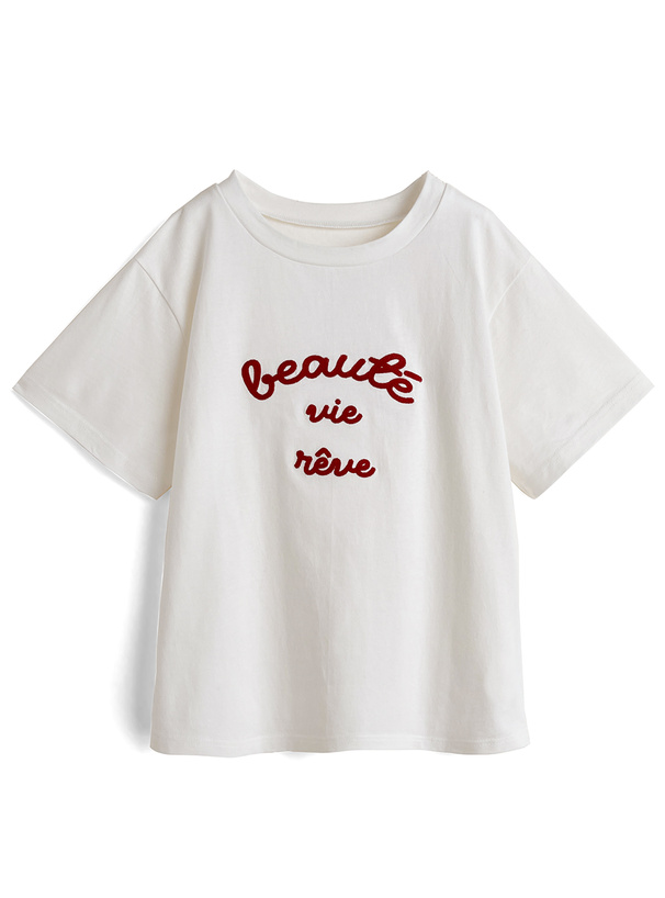 チェーンステッチロゴTシャツ