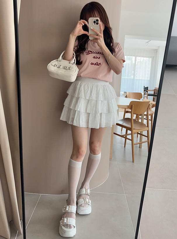 チェーンステッチロゴTシャツ