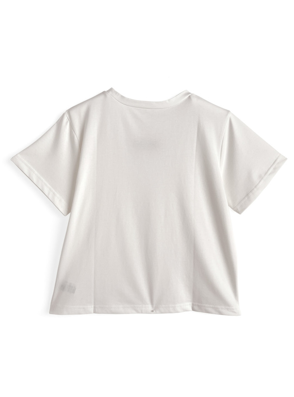 ロゴ刺繍Tシャツ