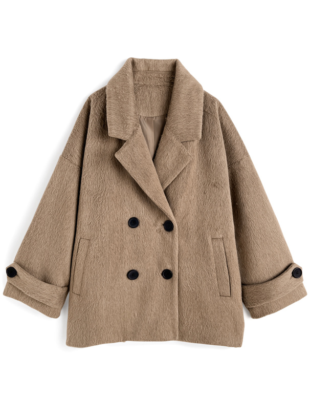 シャギーコクーンコート[ze914] | レディースファッション通販の