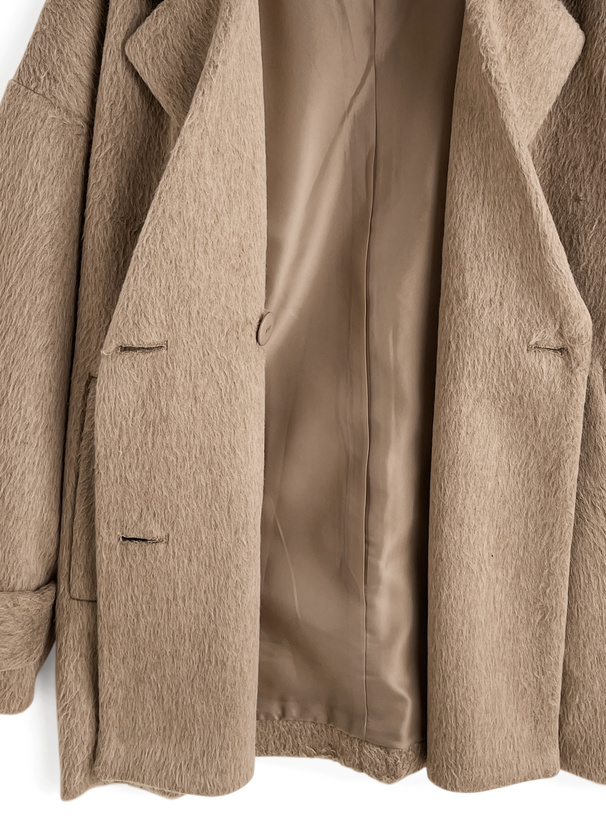 シャギーコクーンコート