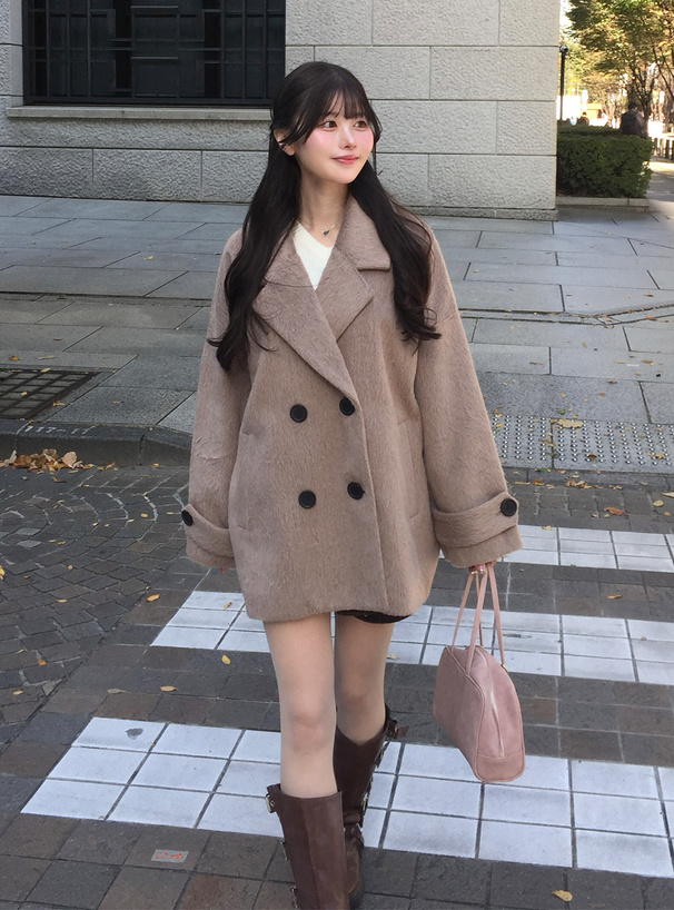 シャギーコクーンコート[ze914] | レディースファッション通販の