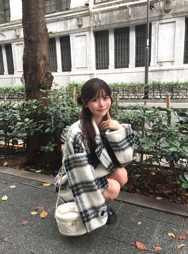 チェック柄シャギーコクーンコート[ze914a] | レディースファッション