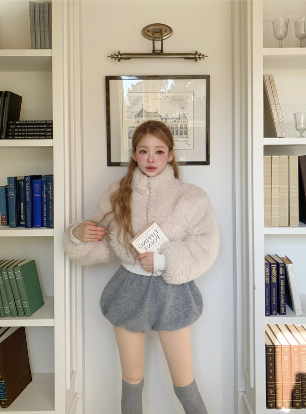 2Way襟プードルファーブルゾン