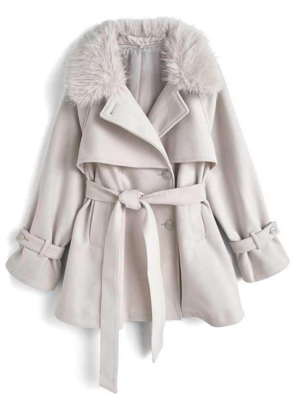 グレイ解剖学✨電子コード未使用✨ ベルト付きスタンドカラーロングコート[ze932] | レディース