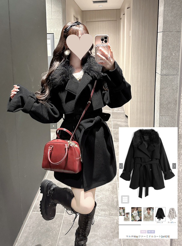 マルチWayファーミドルコート[ze929] | レディースファッション通販の