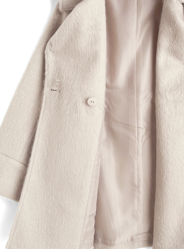 ダブルボタンシャギーフレアコート[ze938] | レディースファッション