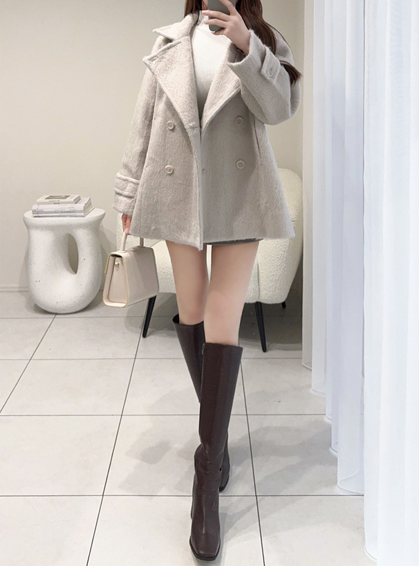 シャギーミドルコート[ze939] | レディースファッション通販のグレイル