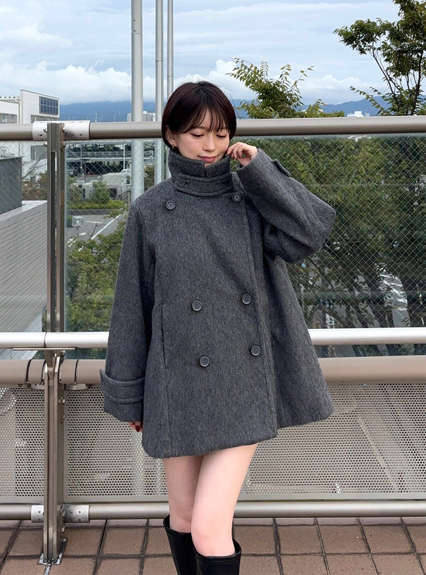 シャギーミドルコート[ze939] | レディースファッション通販のグレイル