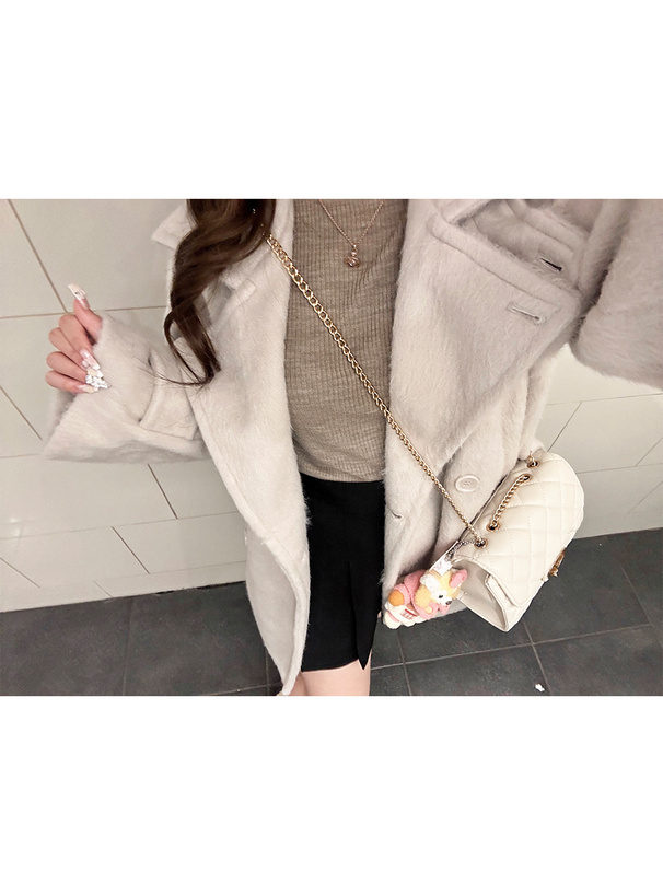 シャギーミドルコート[ze939] | レディースファッション通販のグレイル