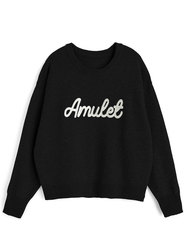 ロゴ刺繍ニットトップス[ze942]