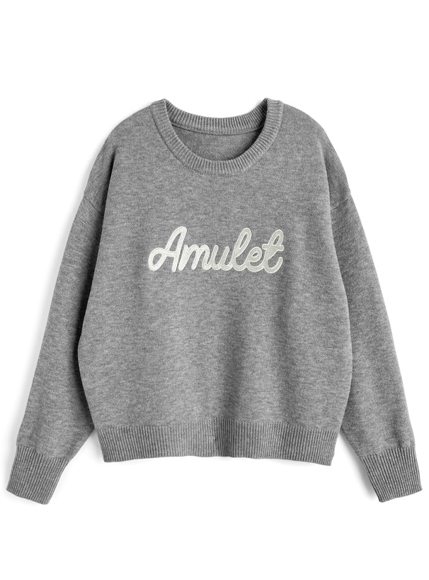 ロゴ刺繍ニットトップス[ze942] | レディースファッション通販の