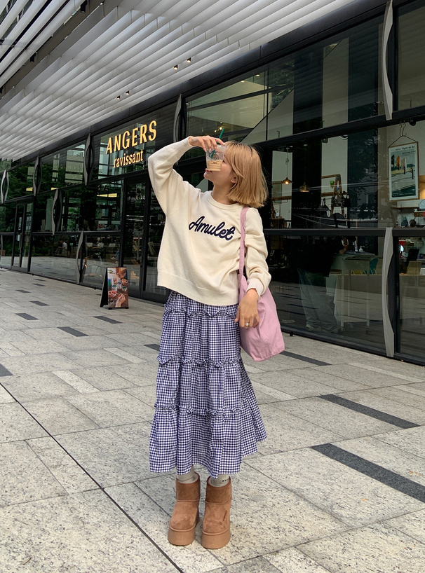 ロゴ刺繍ニットトップス[ze942] | レディースファッション通販の