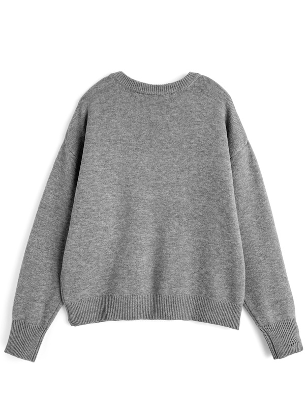 ロゴ刺繍ニットトップス[ze942] | レディースファッション通販の