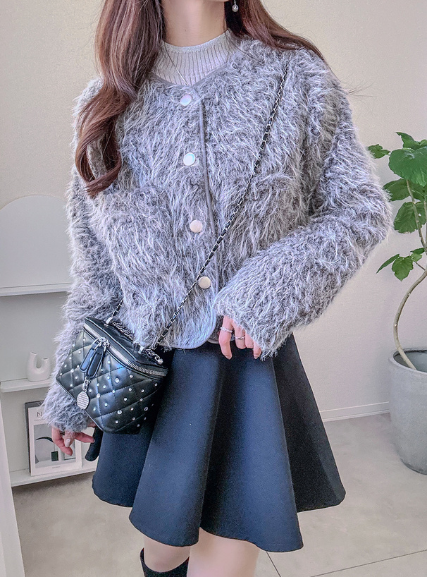 ノーカラーボアジャケット[ze944] | レディースファッション通販の