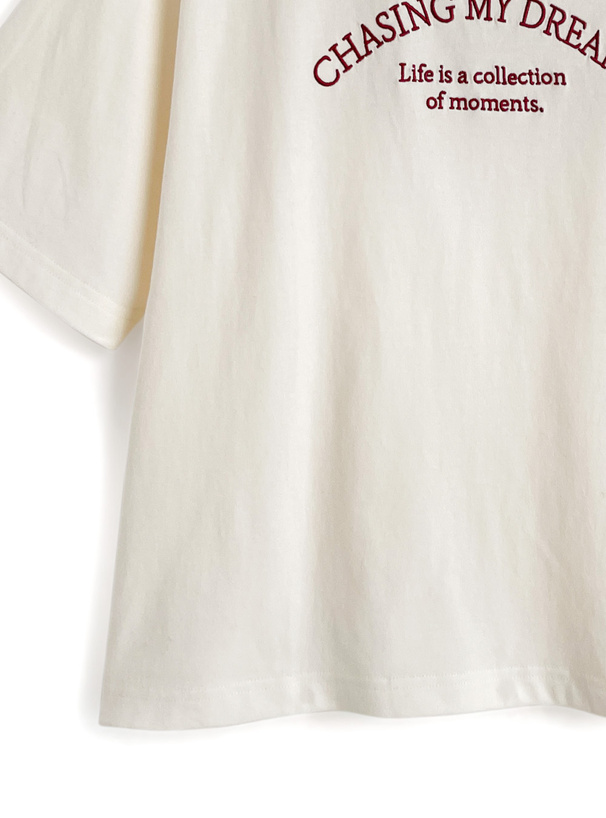 ハートロゴ刺繍Tシャツ[ze950] | レディースファッション通販の