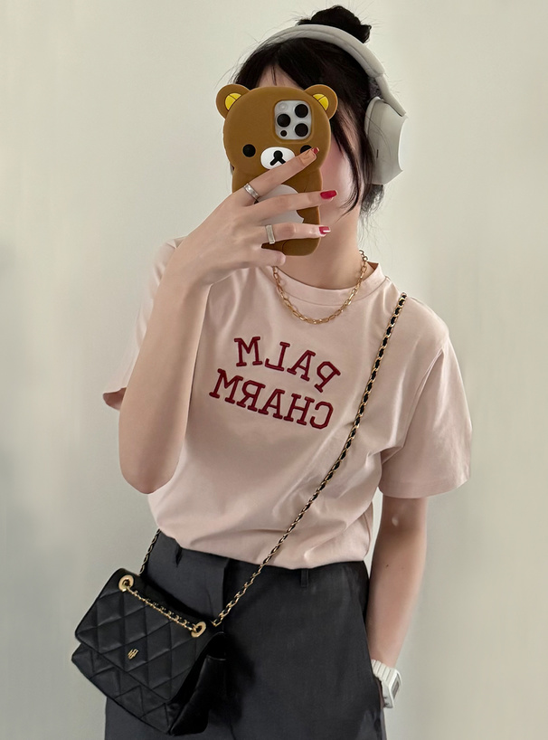 ロゴ刺繍Tシャツ