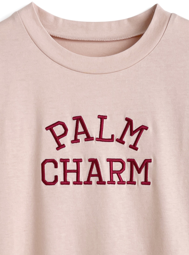 ロゴ刺繍Tシャツ