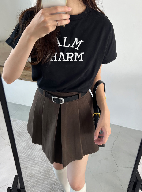 ロゴ刺繍Tシャツ