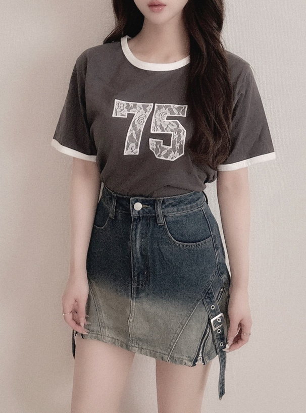 シャルボン　Tシャツ　チャコール Silver.ドライTシャツ_ヘザーチャコール | MM20a TENNIS WEAR