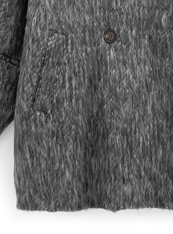 ミドル丈シャギーダブルコート[ze956] | レディースファッション通販の