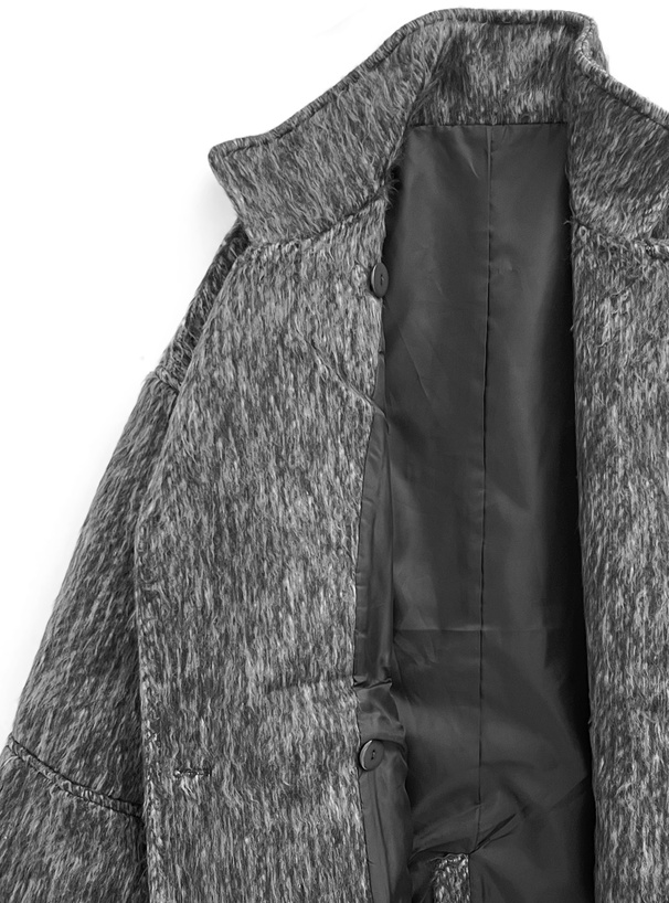 ミドル丈シャギーダブルコート[ze956] | レディースファッション