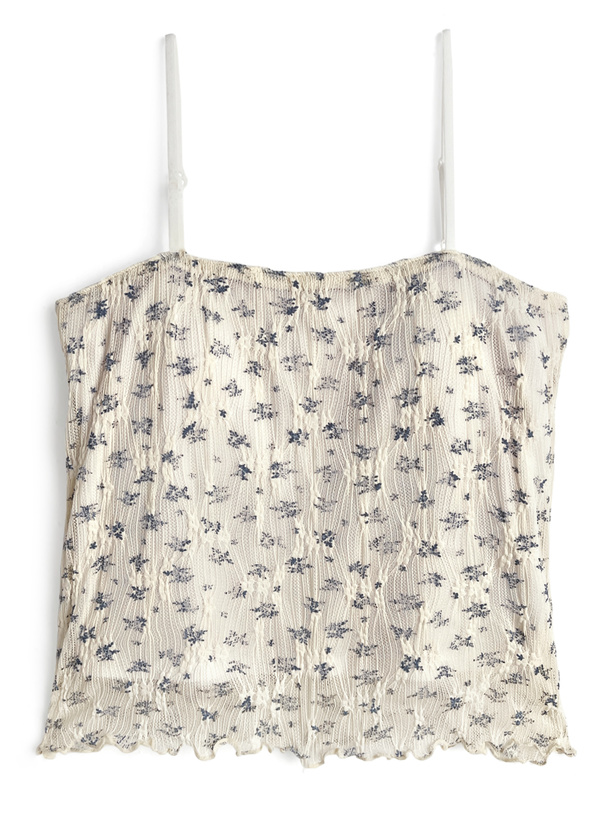 カップ付き花柄レースキャミソール[ze957]