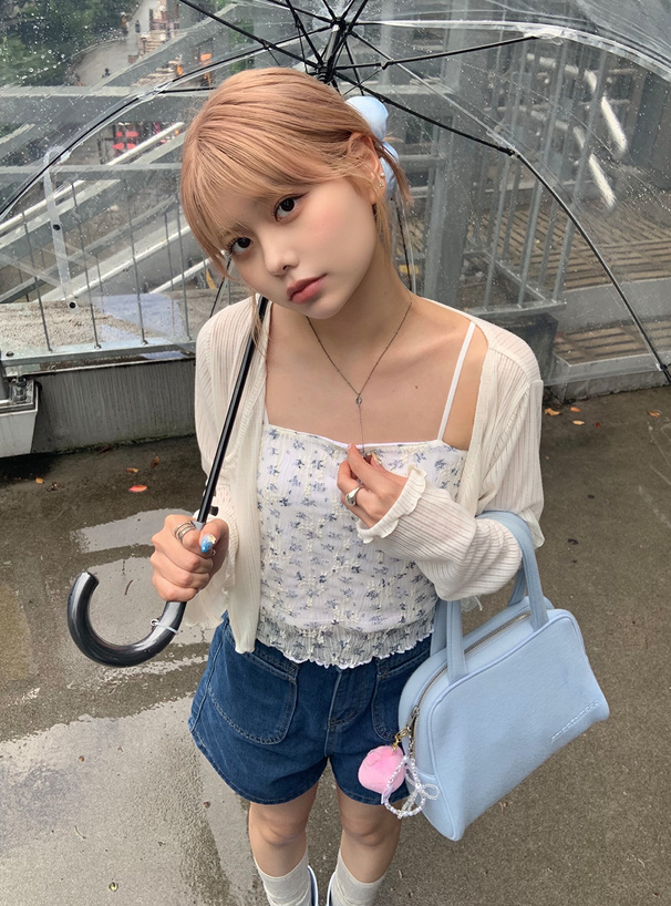 カップ付き花柄レースキャミソール[ze957] | レディース