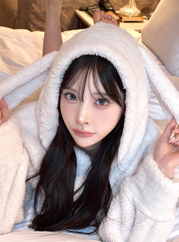 犬耳ふわふわパーカー×ショートパンツセットアップ[ze959