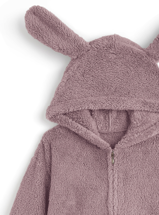 犬耳ふわふわパーカー×ショートパンツセットアップ[ze959