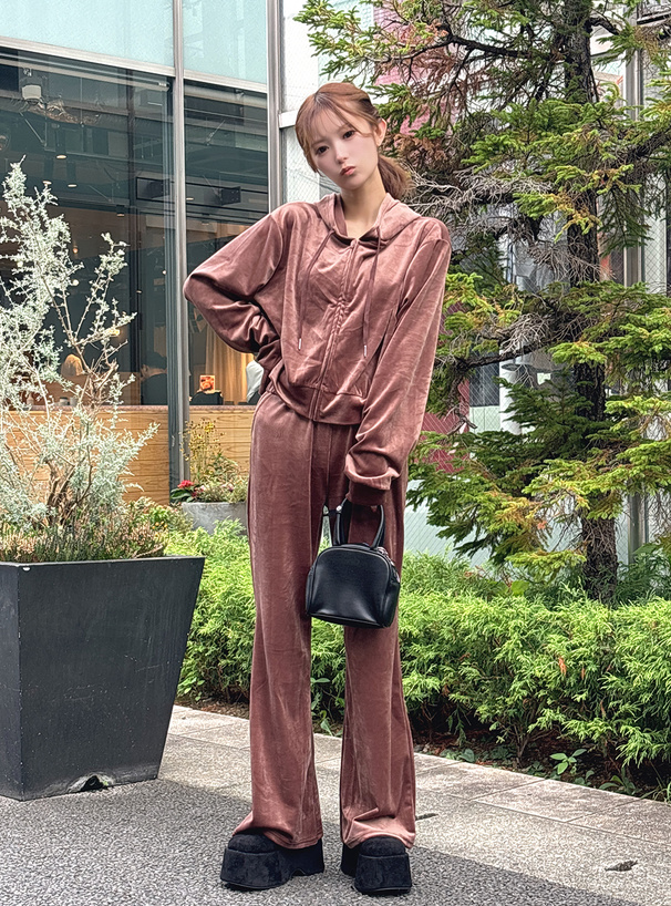 フェイクレイヤード ベロアパーカー COLONY 2139 パーカー ベロアZIPパーカー レディース : ZOZOTOWN Yahoo