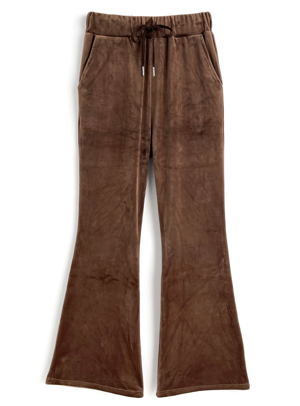 ベロアパーカー×フレアパンツセットアップ[ze965] | レディース