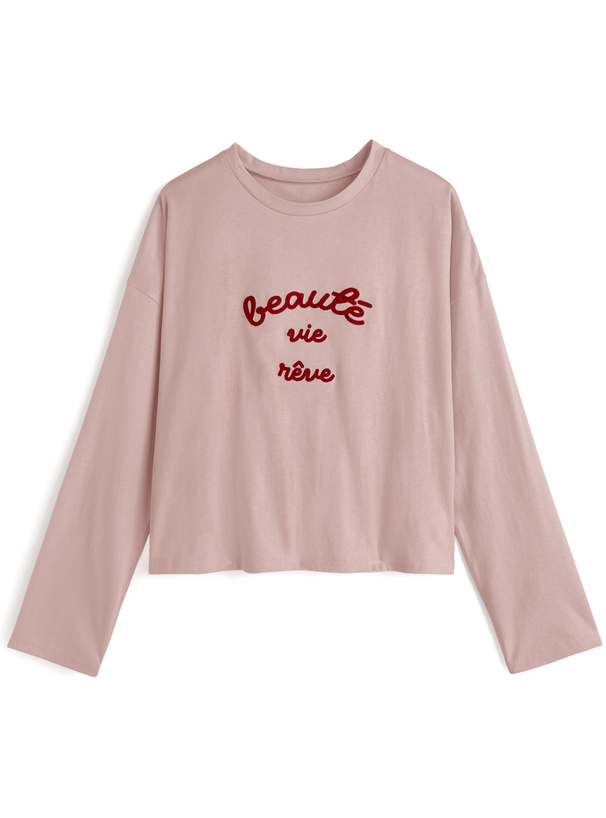 チェーンステッチロゴロンT